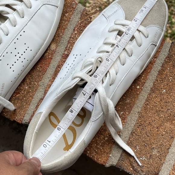 Sam Edelman White  Leather Sneakers Mens Size 10.5M